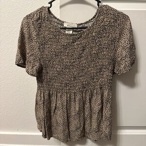 URBAN Romantics Animal Print Blouse